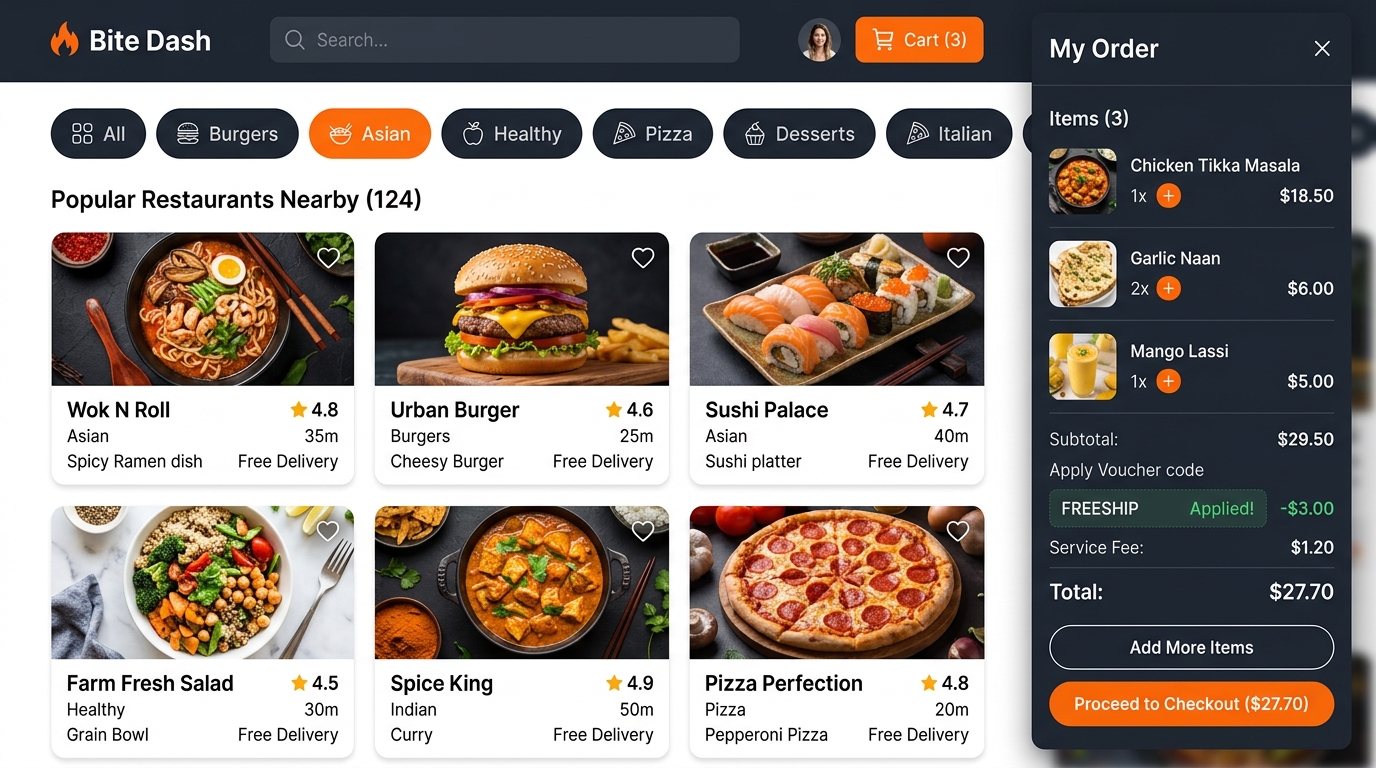Cravez On-Demand Food Delivery